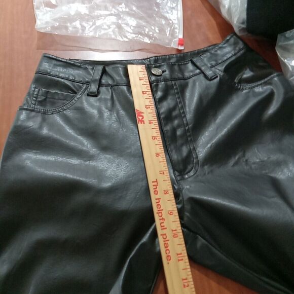 jr-s.com Faux Leather Jeans Women's Size Junior's 5 Black * - Picture 11 of 14